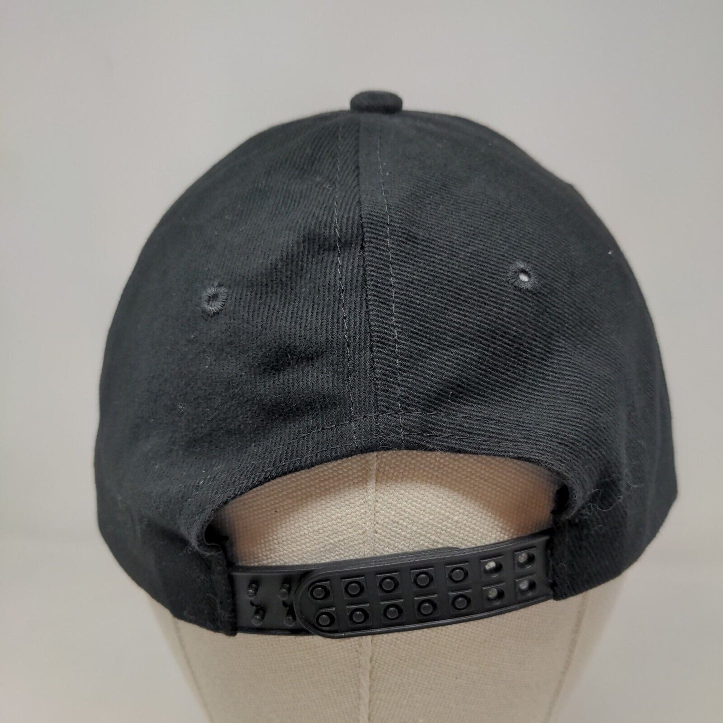 Burn Box Men's Double Snapback Hat Black OSFM 100% Cotton Embroidered Logo