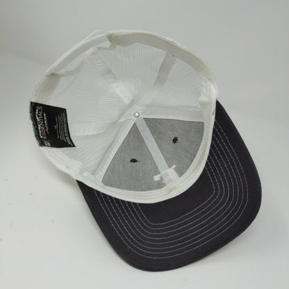 Pacific Essentials Snapback Meshback Hat Black White Embroidered F One Size