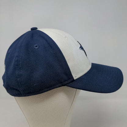 New Era 9Forty Men's Strapback Hat Blue White Dallas Cowboys Embroidered