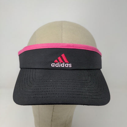 Adidas Climalite Women's Sun Visor Hat Cap Black Pink OSFA Embroidered Logo