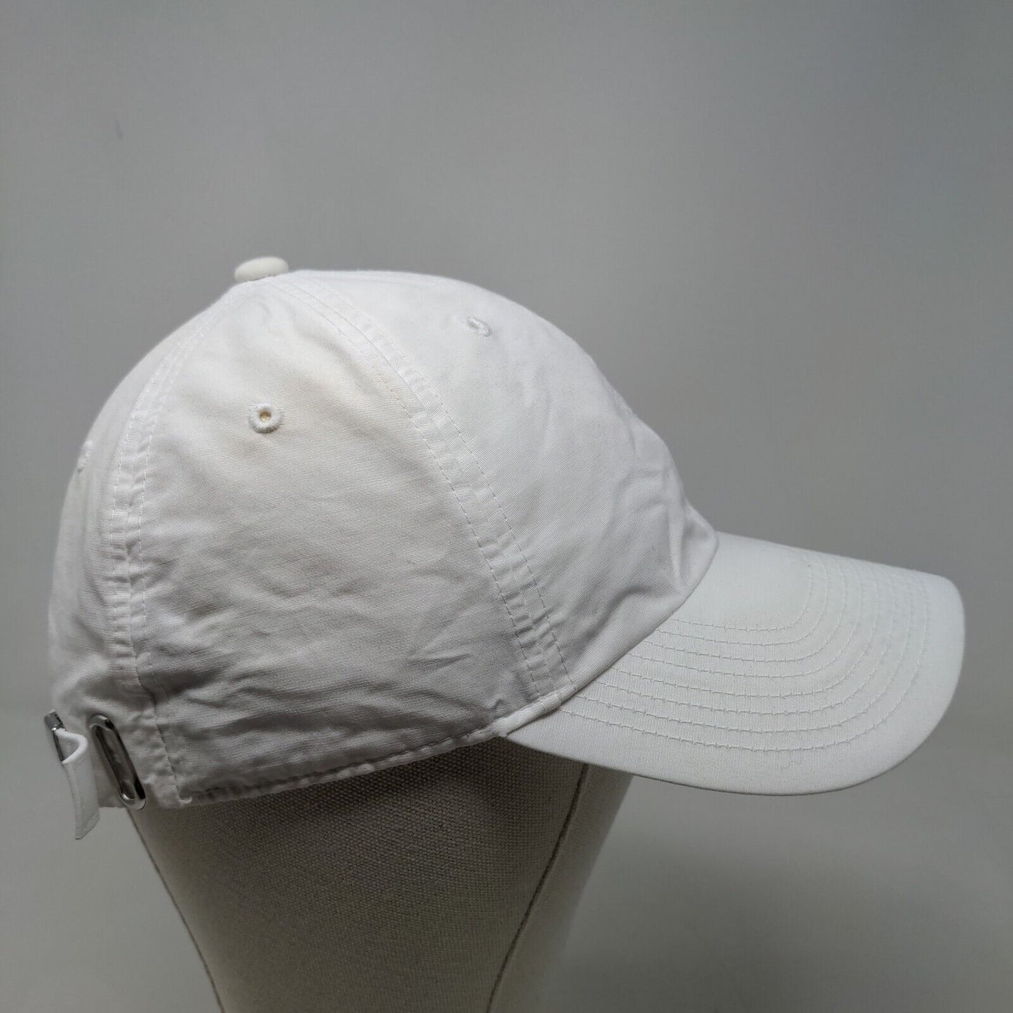 Nike S1ze Heritage 86 Men's Slideback Hat White OSFM 3D Logo PolyCotton