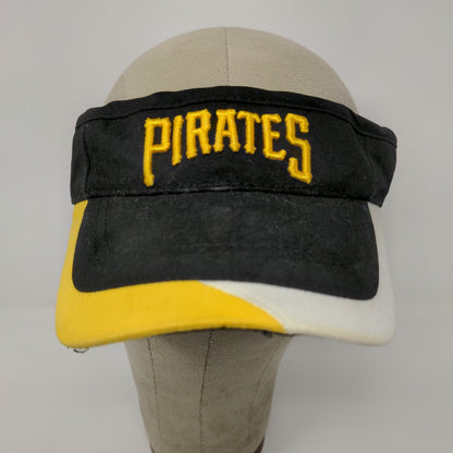 MLB Pittsburgh Pirates PNC Bank Sun Visor Hat Black Gold Embroidered OSFA