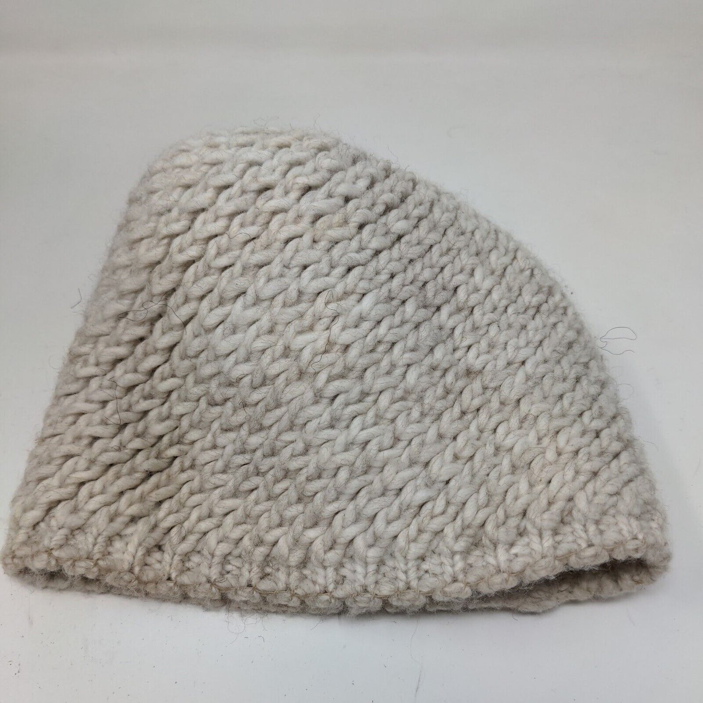 Cintelli & Galluzzo Womens Beanie Hat Cap Gray Knit Pom Pom Made in Italy