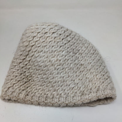 Cintelli & Galluzzo Womens Beanie Hat Cap Gray Knit Pom Pom Made in Italy