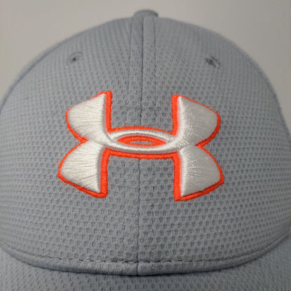 Under Armour Men's Fitted Hat Cap Gray Size M-L Embroidered Logo