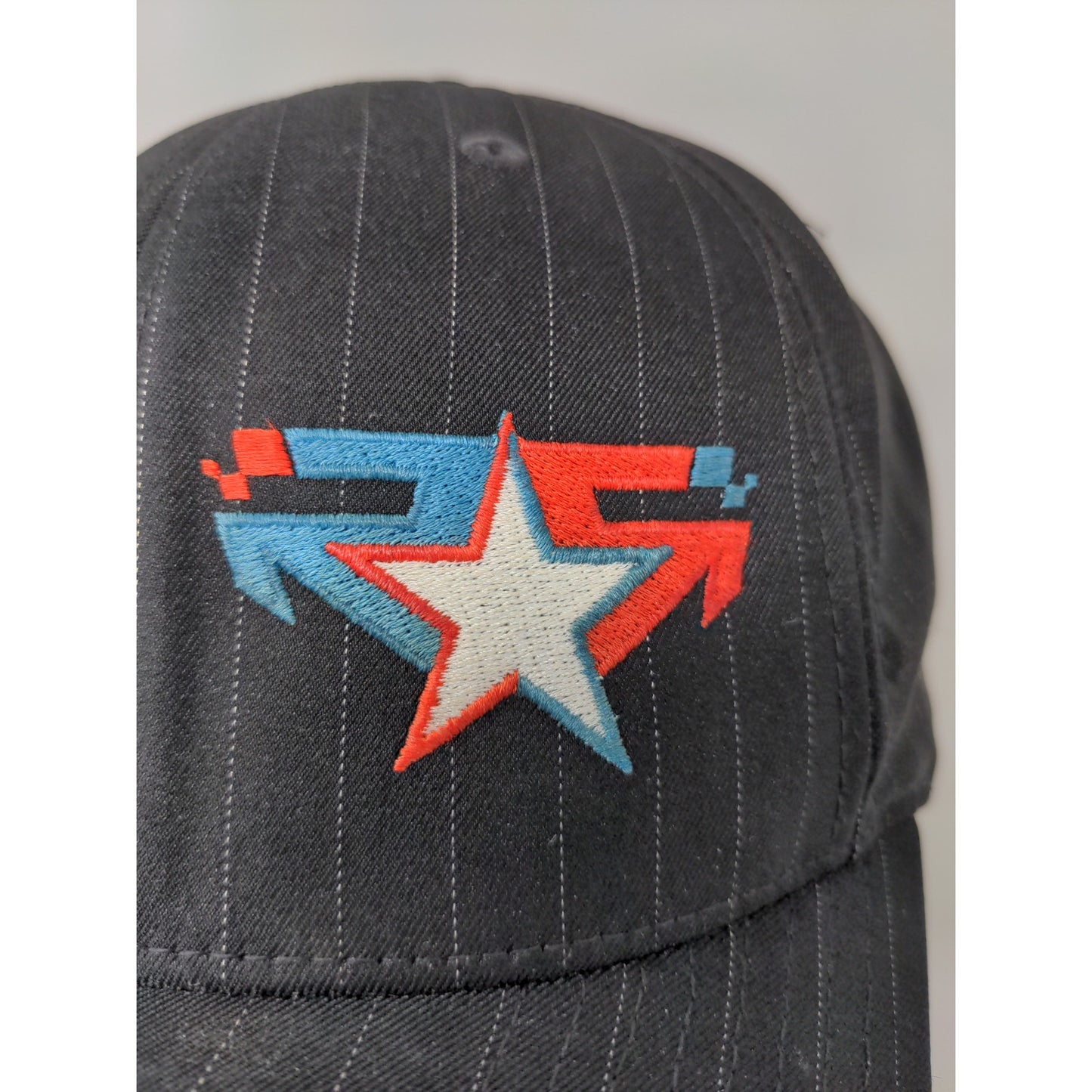 Rising Star Racing FlexFit Hat Size L-XL Black Embroidered Star Logo Spell Out