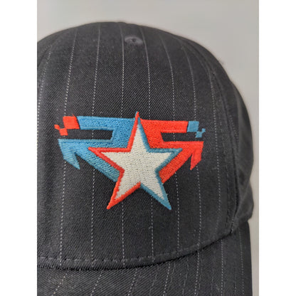 Rising Star Racing FlexFit Hat Size L-XL Black Embroidered Star Logo Spell Out