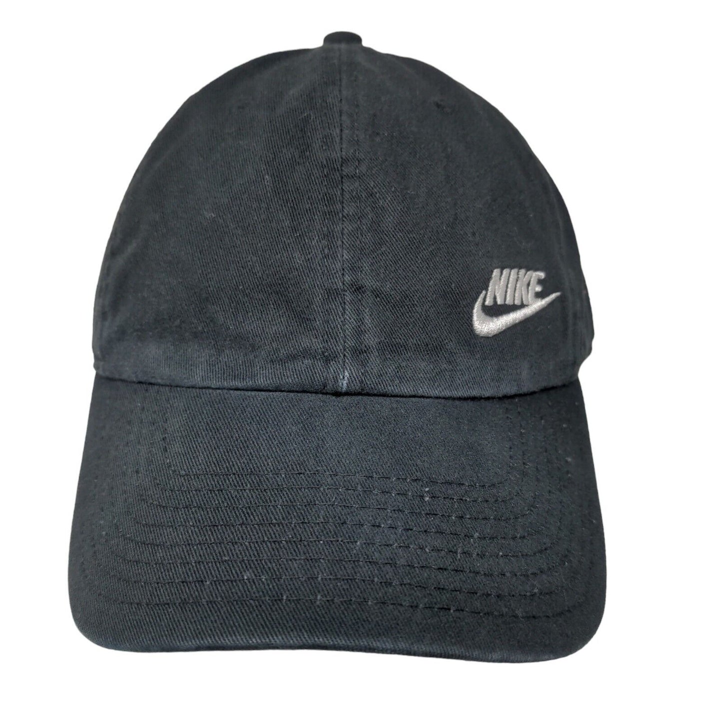 Nike S1ze Heritage 86 Mens Slideback Hat Black Size OSFM Embroidered Logo Swoosh