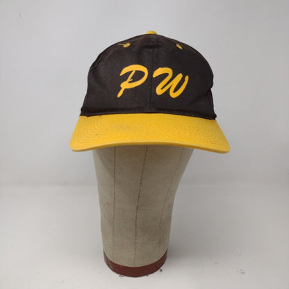 Outdoor Cap PW Black Yellow Snapback Hat Cap Adjustable OSFM Graphic Print