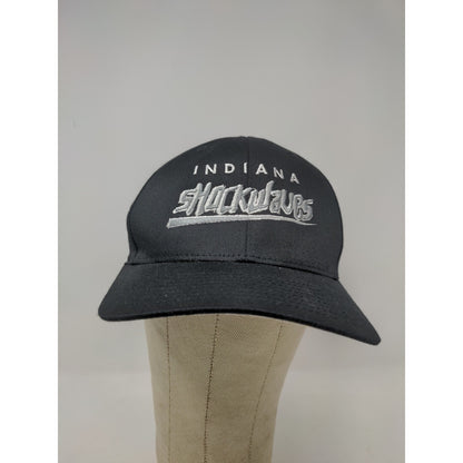 Indiana Shockwaves FlexFit Hat Size S-M Black Embroidered Spell Out