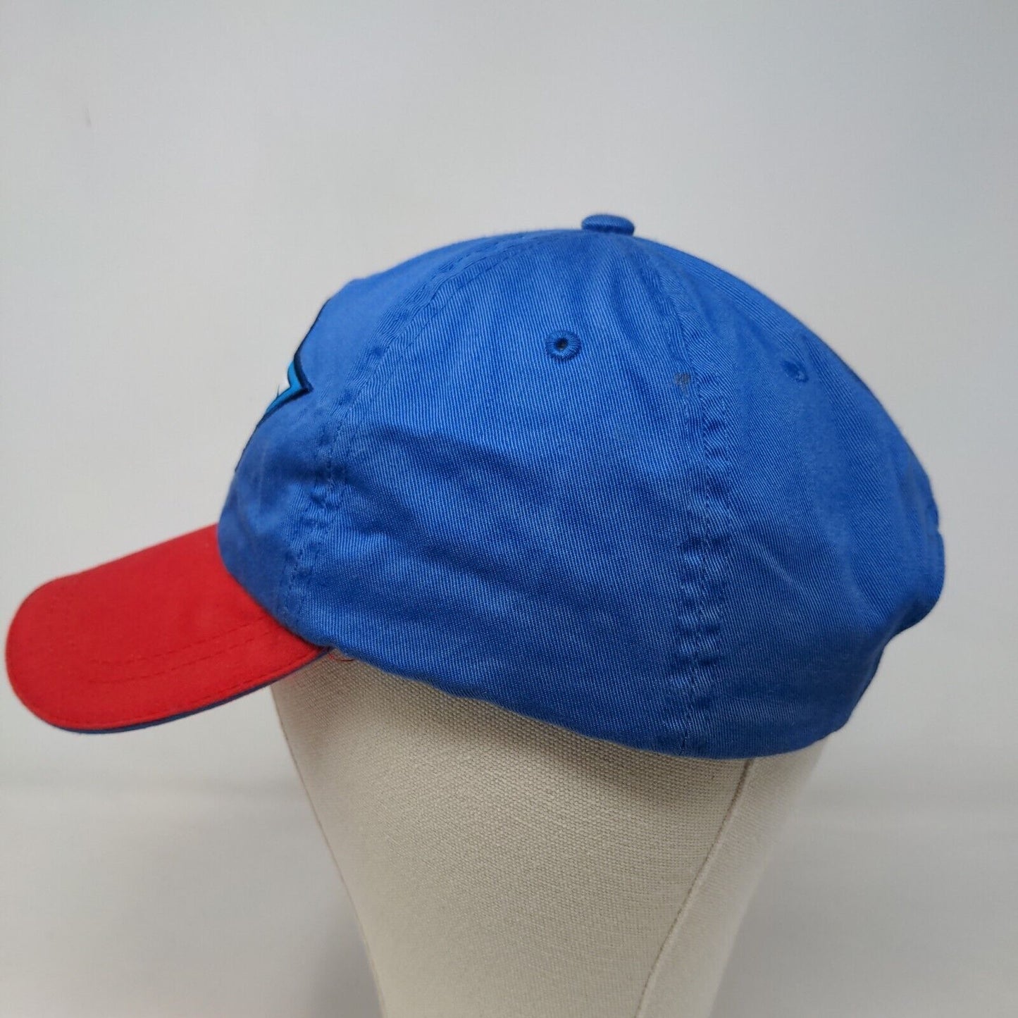 Marvel Men's Slideback Hat Blue Red Adjustable Embroidered Captain America Logo