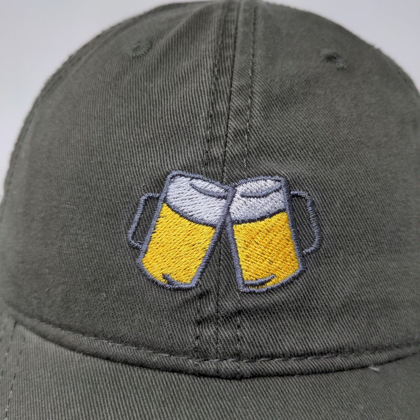 Carbon Elements Men's Slideback Hat Brown Size O/S Embroidered Beer Logo