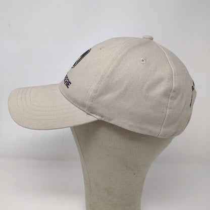 John Deere Men's Slideback Hat Tan OSFA Embroidered Logo 100% Cotton