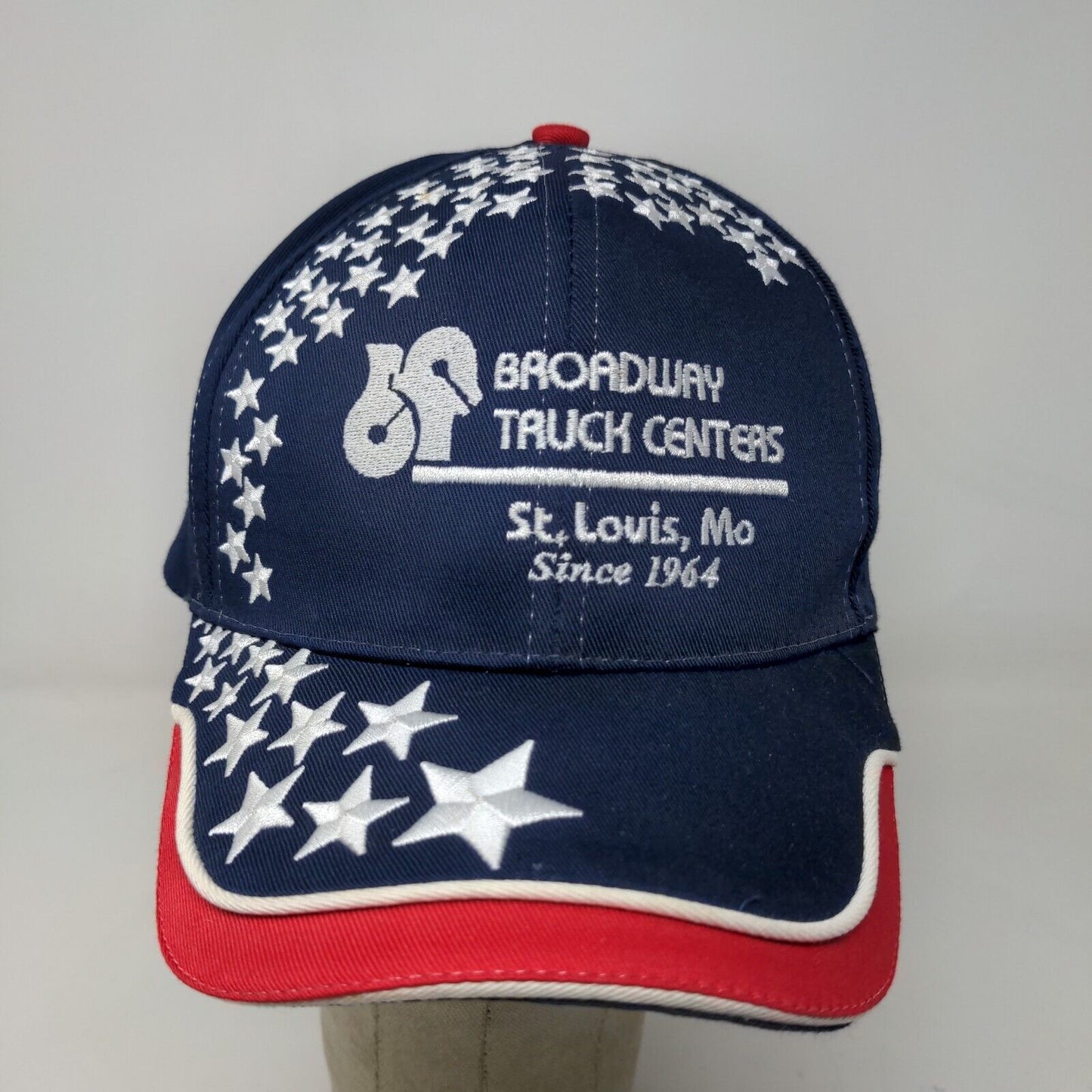 Sun Cap Men's Broadway Truck Centers Slideback Hat Blue Embroidered Logo