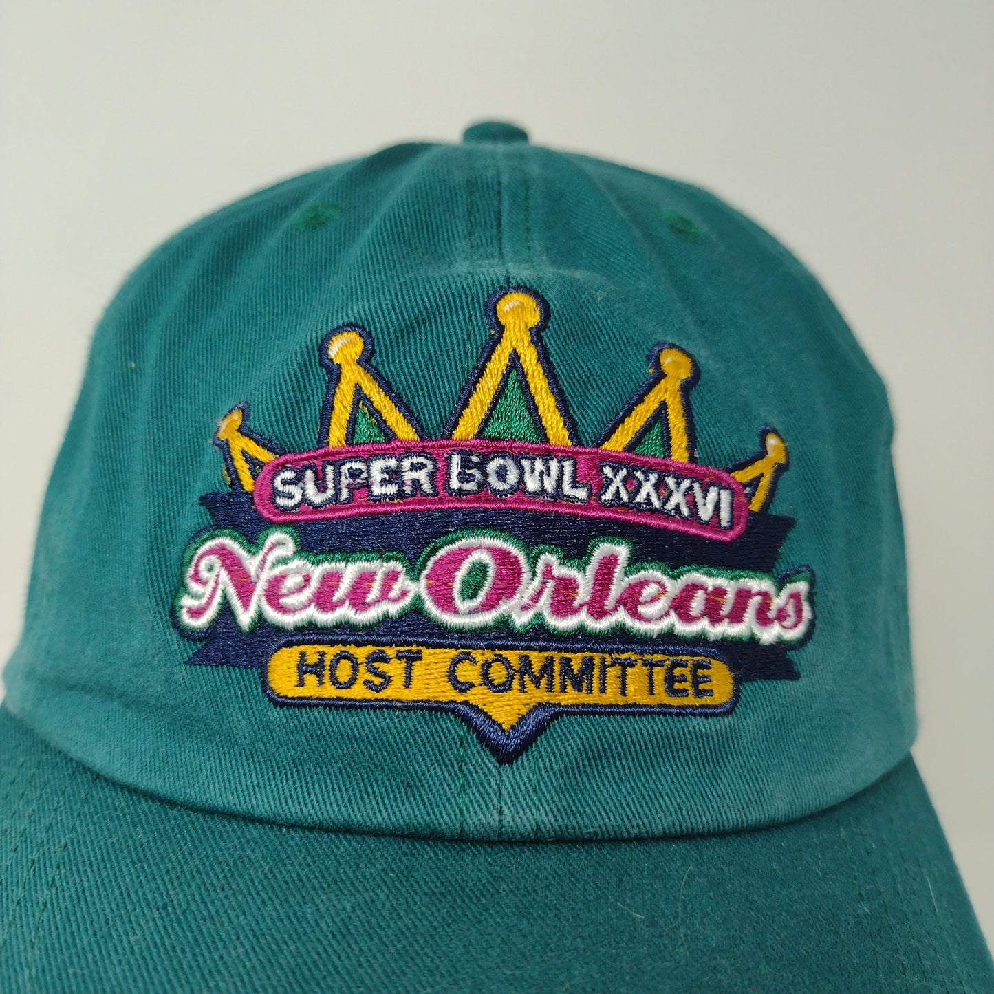 Vintage 2002 NFL Super Bowl XXXVI 36 New Orleans Host Committee Hat Embroidered