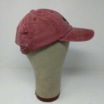 Wine Note? Women's Slideback Hat Red Embroidered Text One Size Cotton