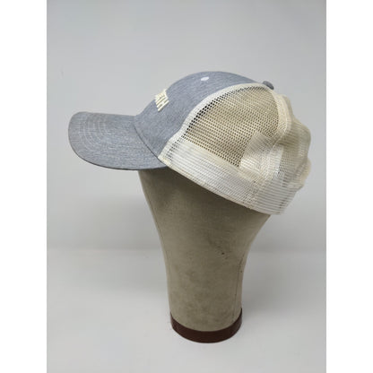 Kenworth Trucks Mesh Back Snapback Hat Embroidered Logo Gray & White