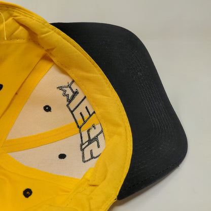 Jegs High Performance Men's Snapback Hat Yellow Black OSFA Embroidered Logo