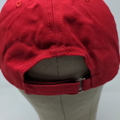 Unbranded Men's Slideback Hat Red Adjustable Blank Baseball Cap