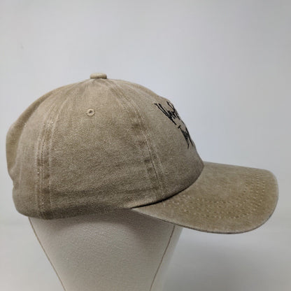 YF Women's Perfectly Imperfect Slideback Hat Tan Embroidered Logo