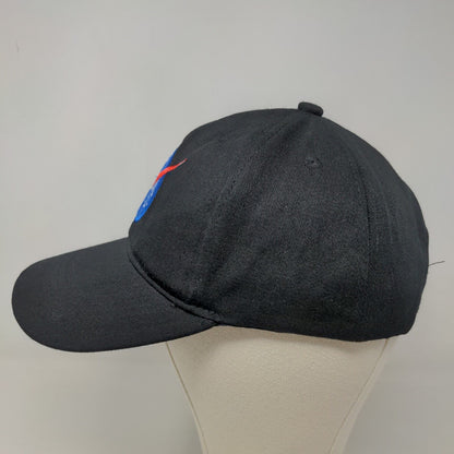 Spirit Halloween Men's Strapback Hat Black Size Small Embroidered NASA Logo