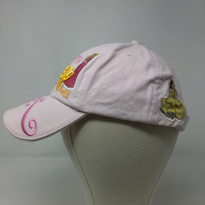 Walt Disney World Girl's Strapback Hat Pink Youth Embroidered Cinderella Aurora