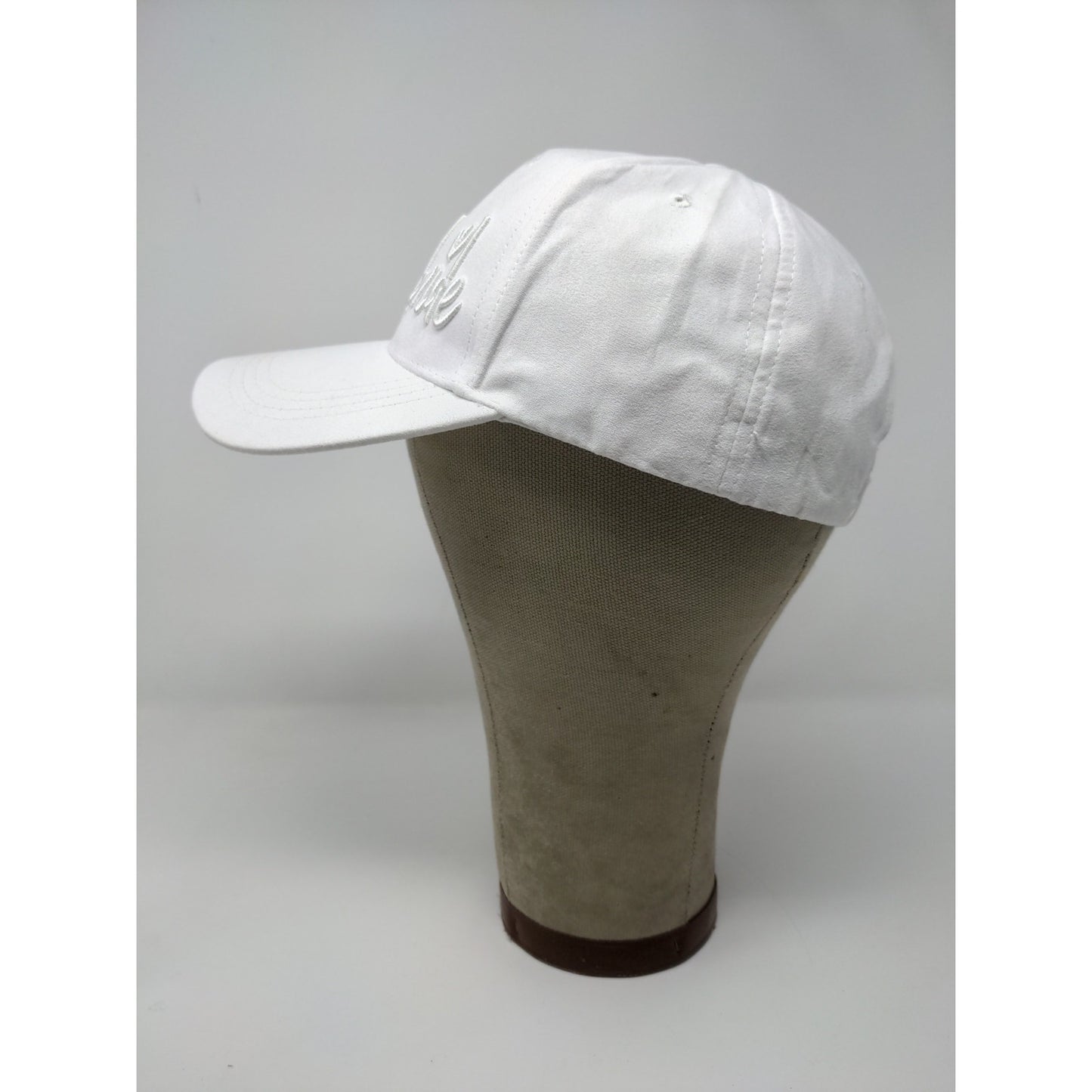 Miss to Mrs Bride Slideback Hat Cap Embroidered Logo Wedding White Faux Suede