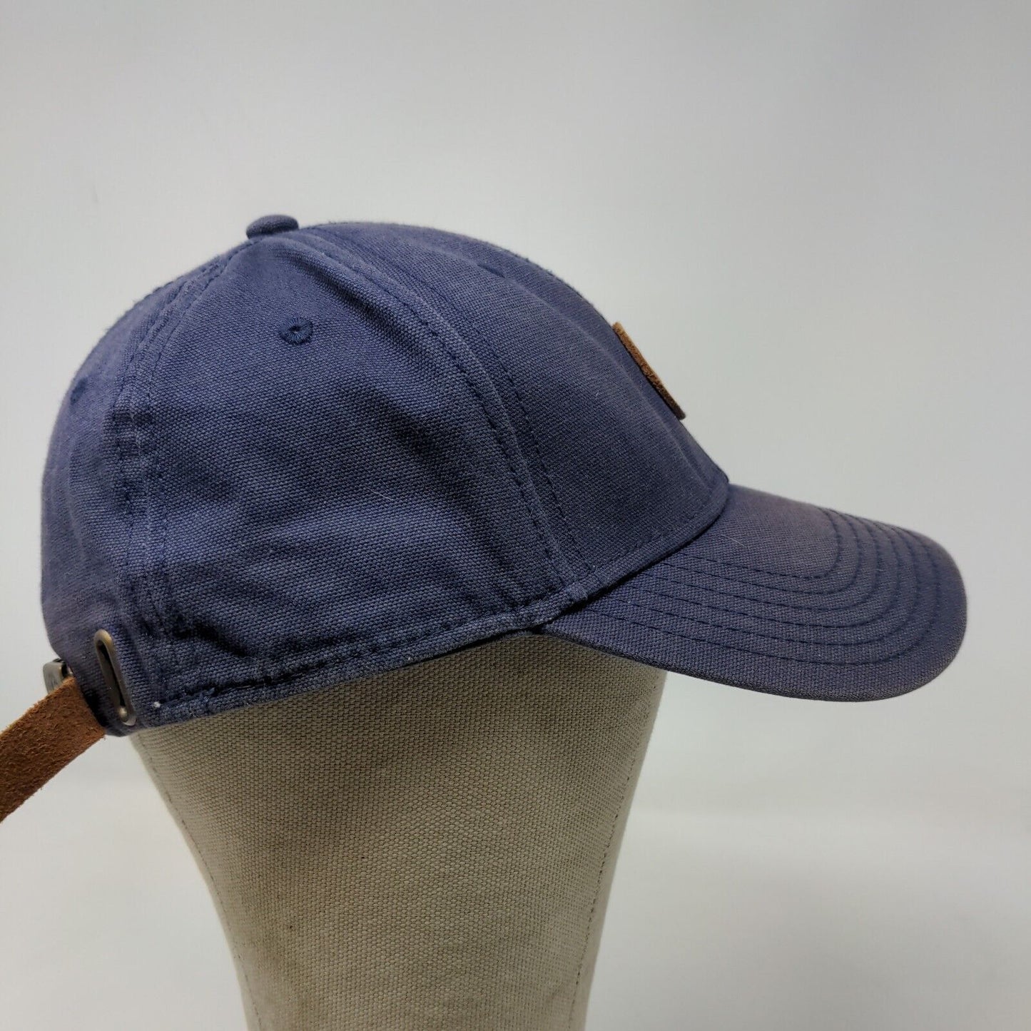 Timberland Men's Slideback Hat Blue Patch Logo 100% Cotton Original 10061