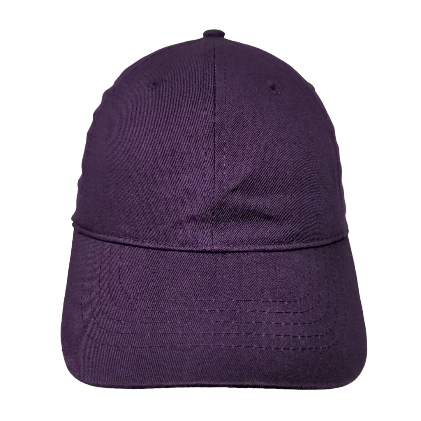 Unbranded Men's Strapback Hat Purple Size OSFM Blank Adjustable