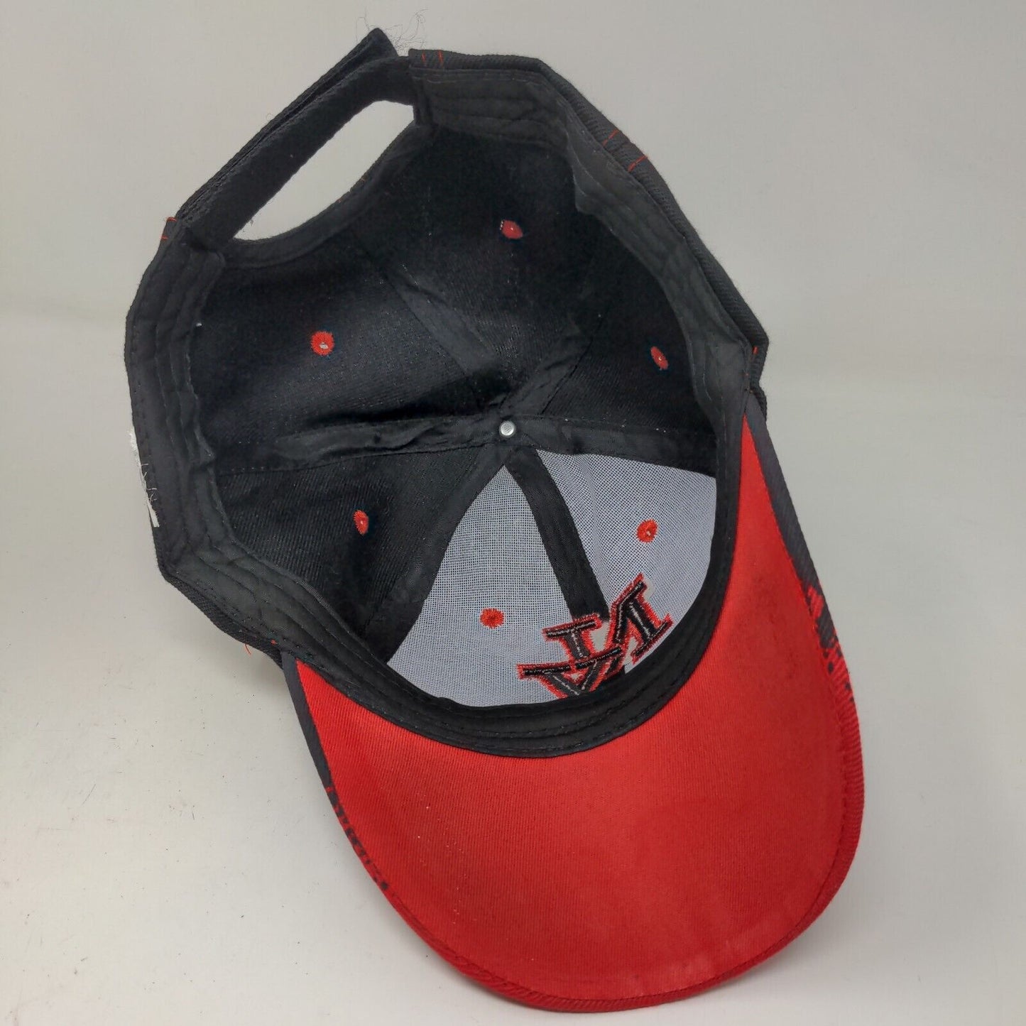 Unbranded Men's Strapback Hat Black Red Embroidered New York Logo