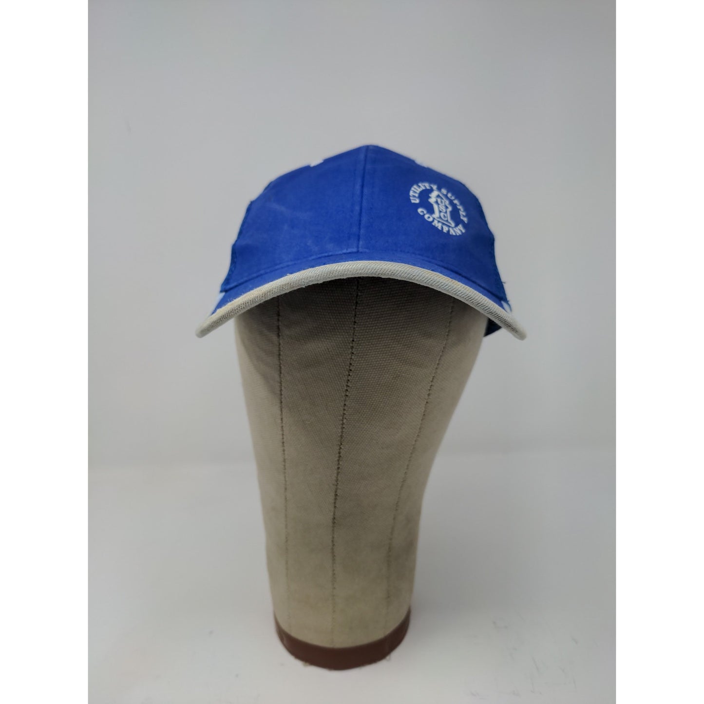 Utility Supply Company Mesh Back Strapback Hat Prime Cap Blue