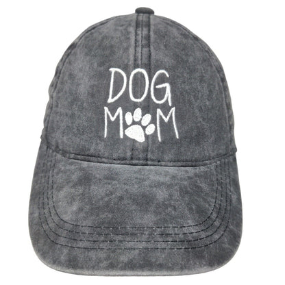 David & Young Women's Slideback Hat Gray OSFM Dog Mom Embroidered Logo