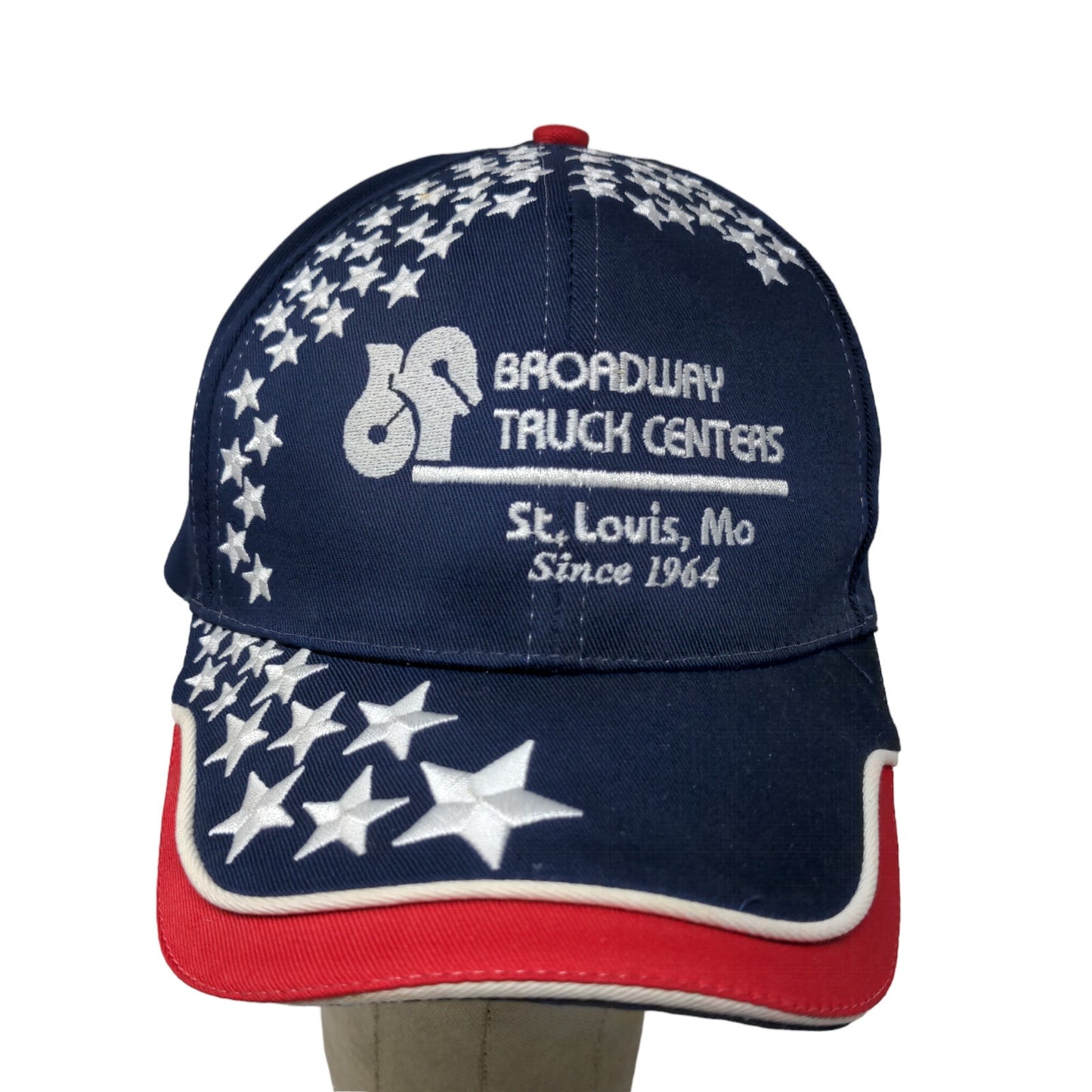 Sun Cap Men's Broadway Truck Centers Slideback Hat Blue Embroidered Logo