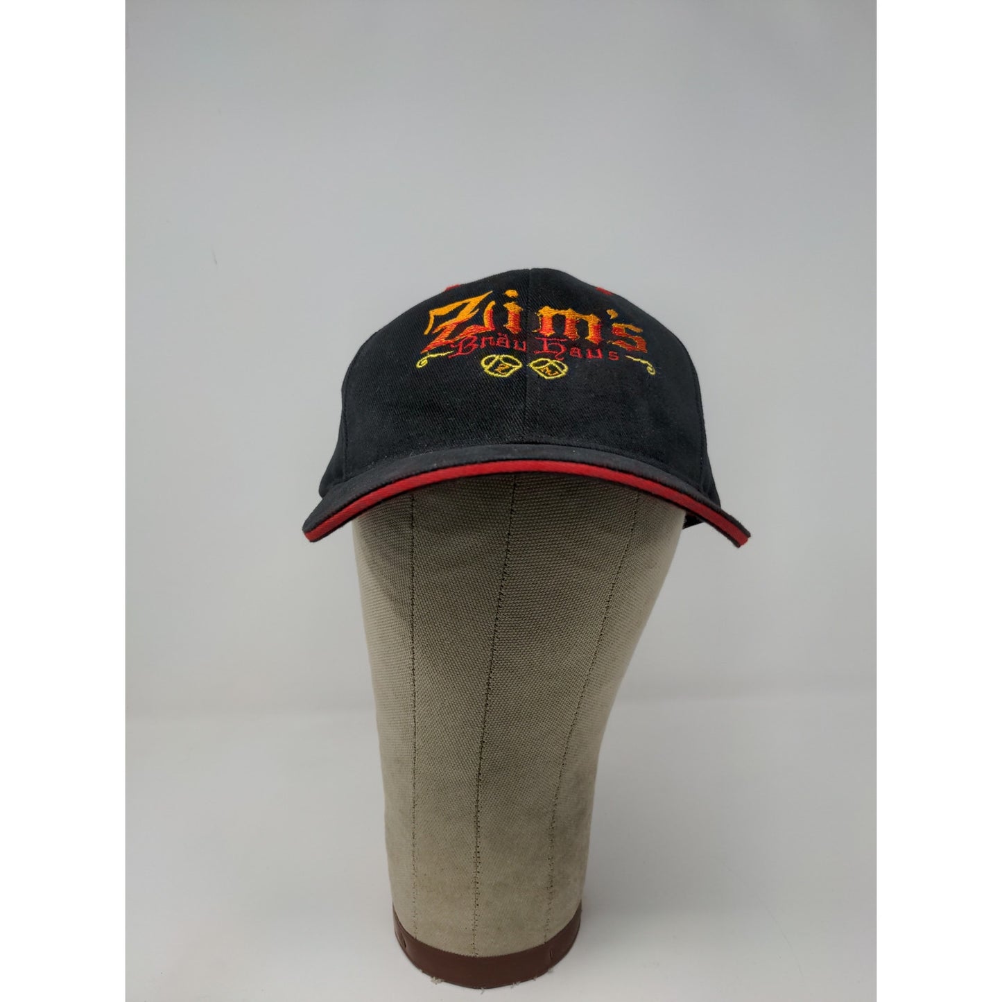 Zim's Brau Hause Oregon Strapback Hat Embroidered Logo Black