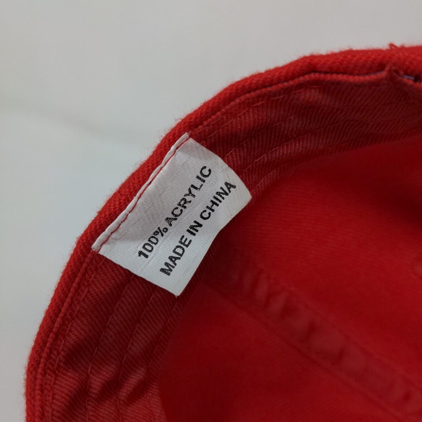Unbranded Men's Snapback Hat Red Embroidered Logo Depoe Bay Oregon