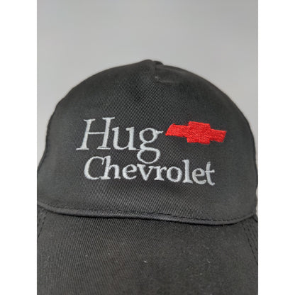 Hug Chevrolet Snapback Hat Black OSFM Embroidered Logo & Spell Out