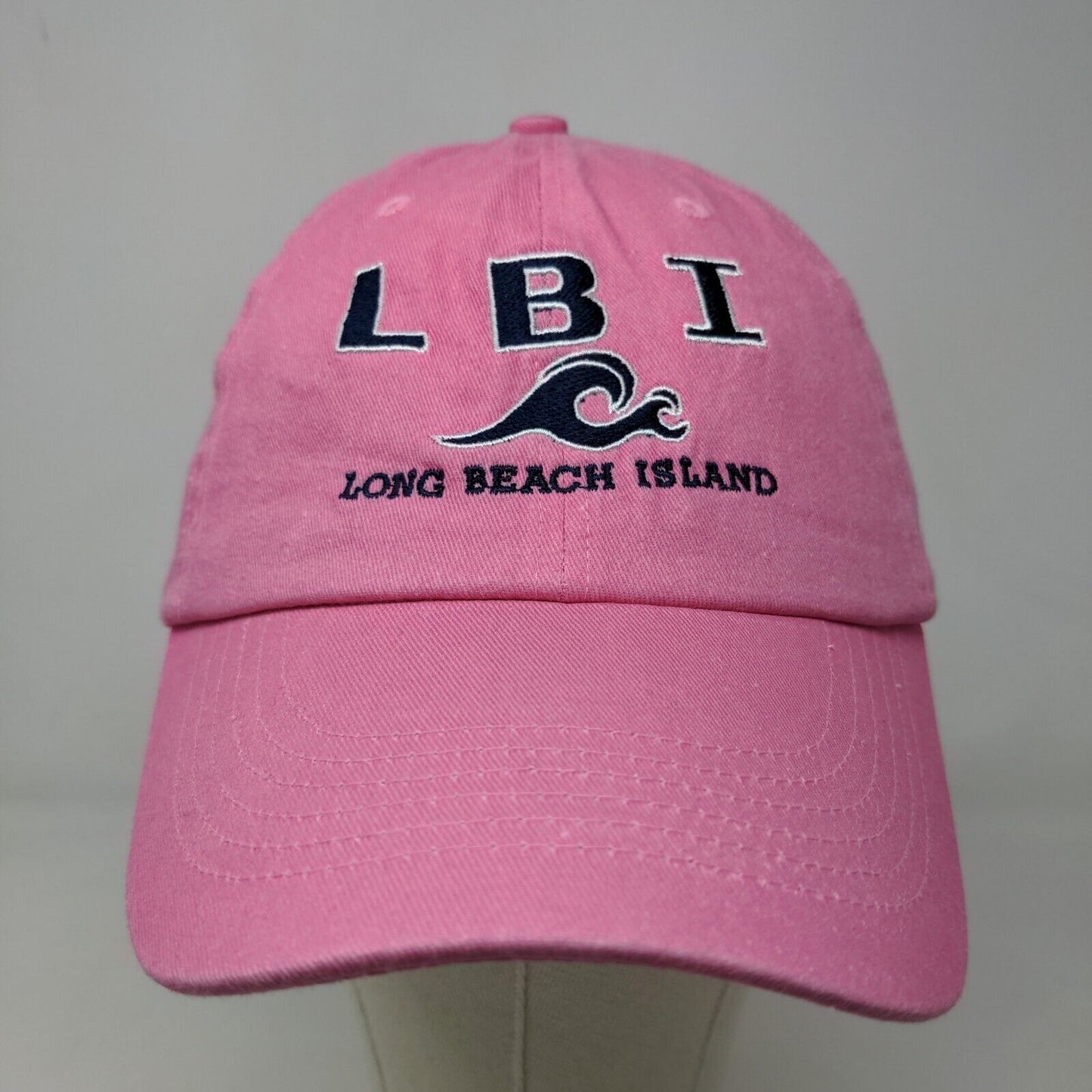 DMR Classic Women's Strapback Hat Pink Adjustable Long Beach Island Tourist Cap