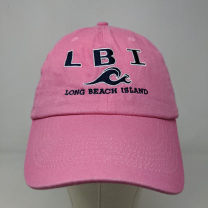 DMR Classic Women's Strapback Hat Pink Adjustable Long Beach Island Tourist Cap