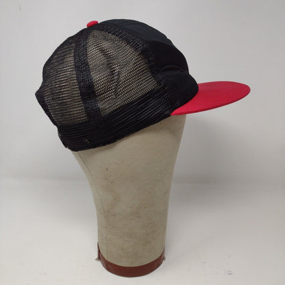 Hurley Red Black Foam Mesh Trucker Cap Snapback Hat Adjustable Graphic Print