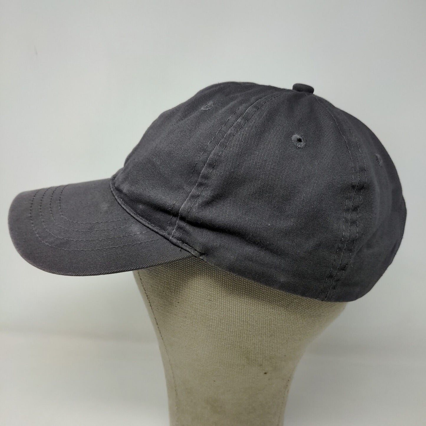 Unbranded Men's Strapback Hat Gray OSFM 100% Cotton Adjustable