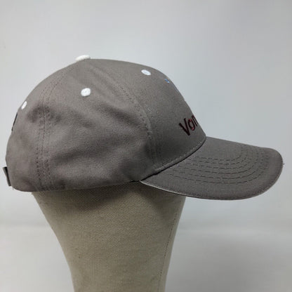 Von Tobel Men's Strapback Hat Gray Adjustable Embroidered Logo