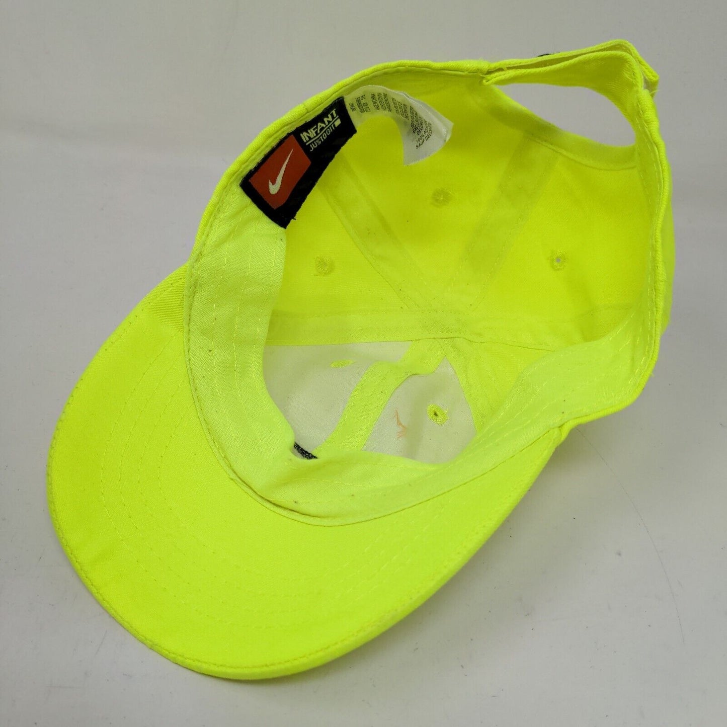 Nike Baby Strapback Hat Bright Green Size Infant Embroidered Swoosh Logo