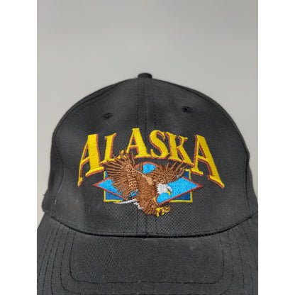 Alaska Dockside Traders Slideback Hat New With Tags Black Embroidered Eagle