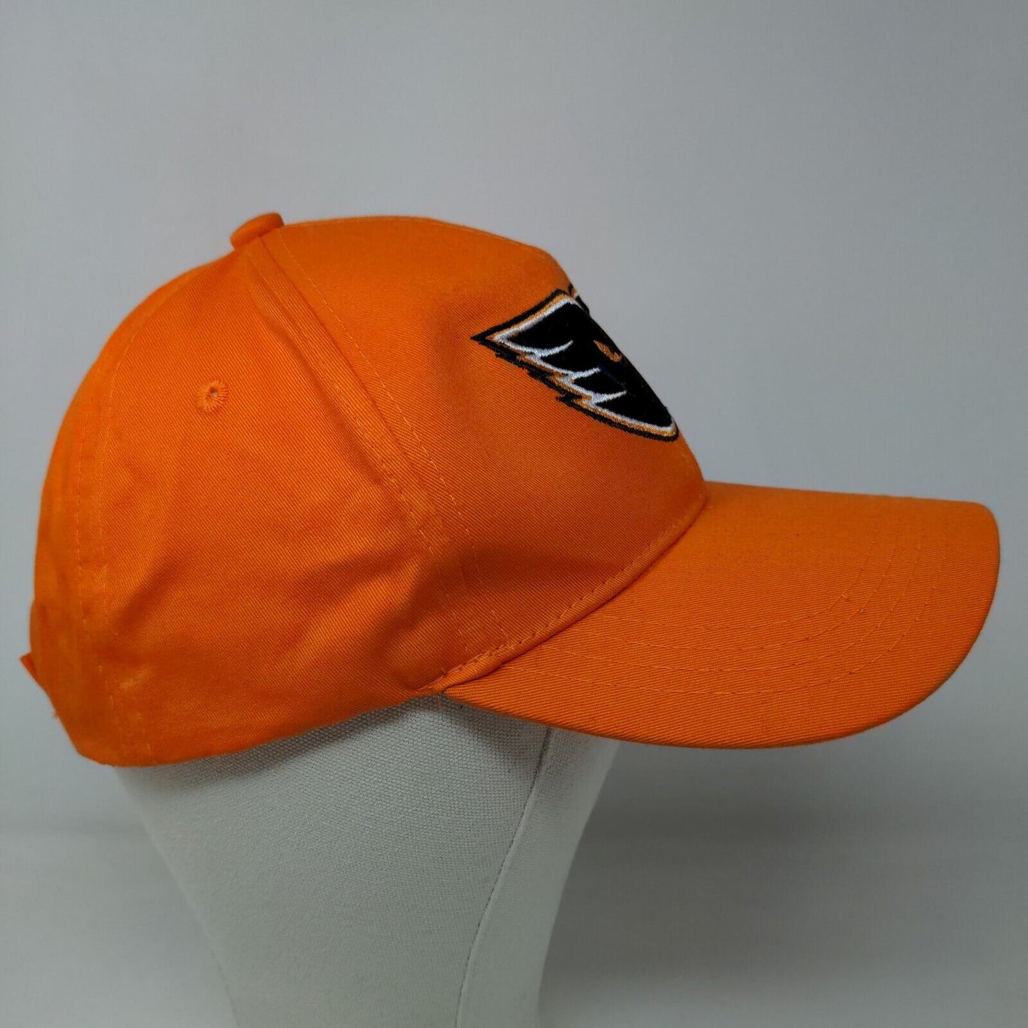 Service Electric Men's Strapback Hat Orange Adjustable Embroidered Logo