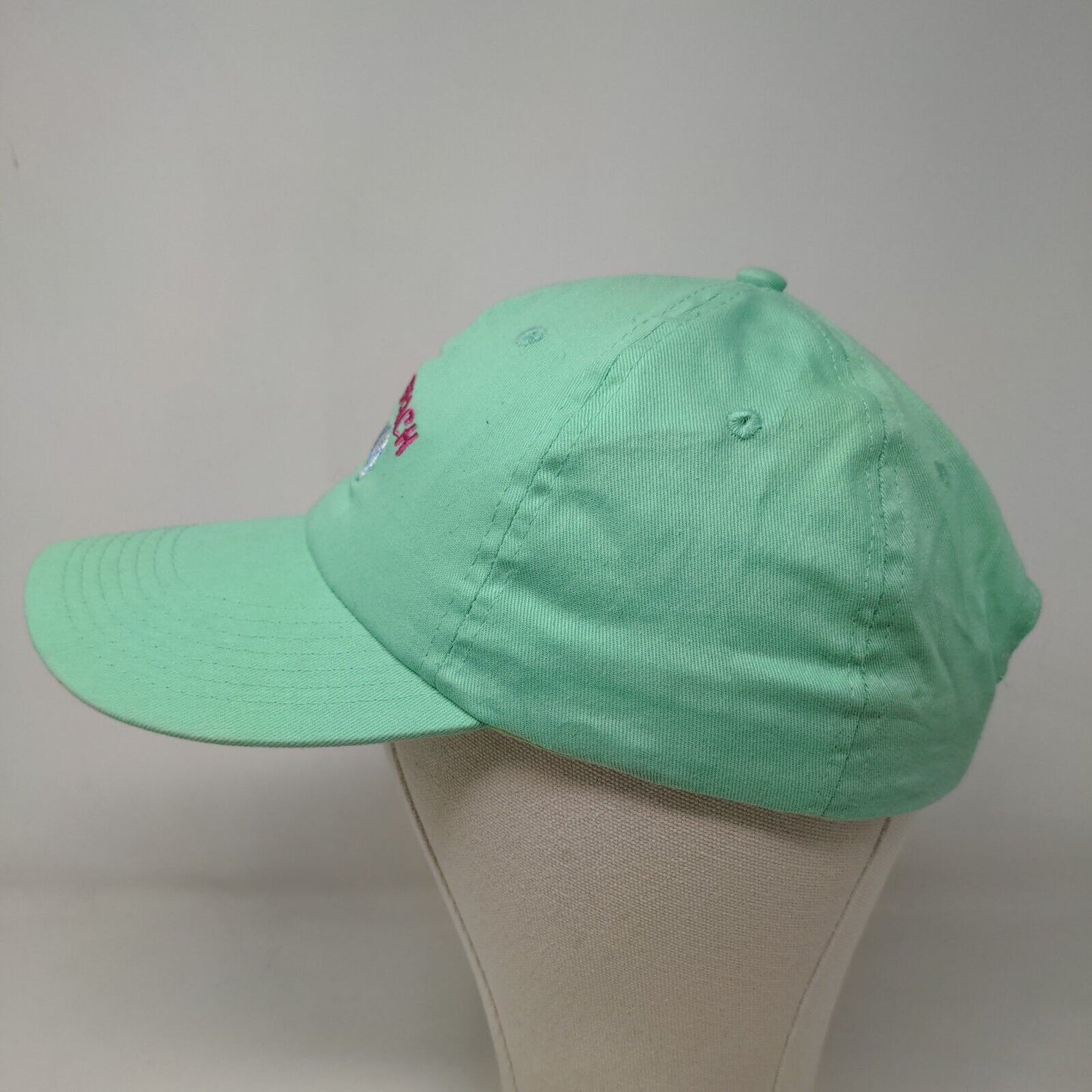 BJR Classic Men's Strapback Hat Blue Green Adjustable Ft. Meyers Beach Logo