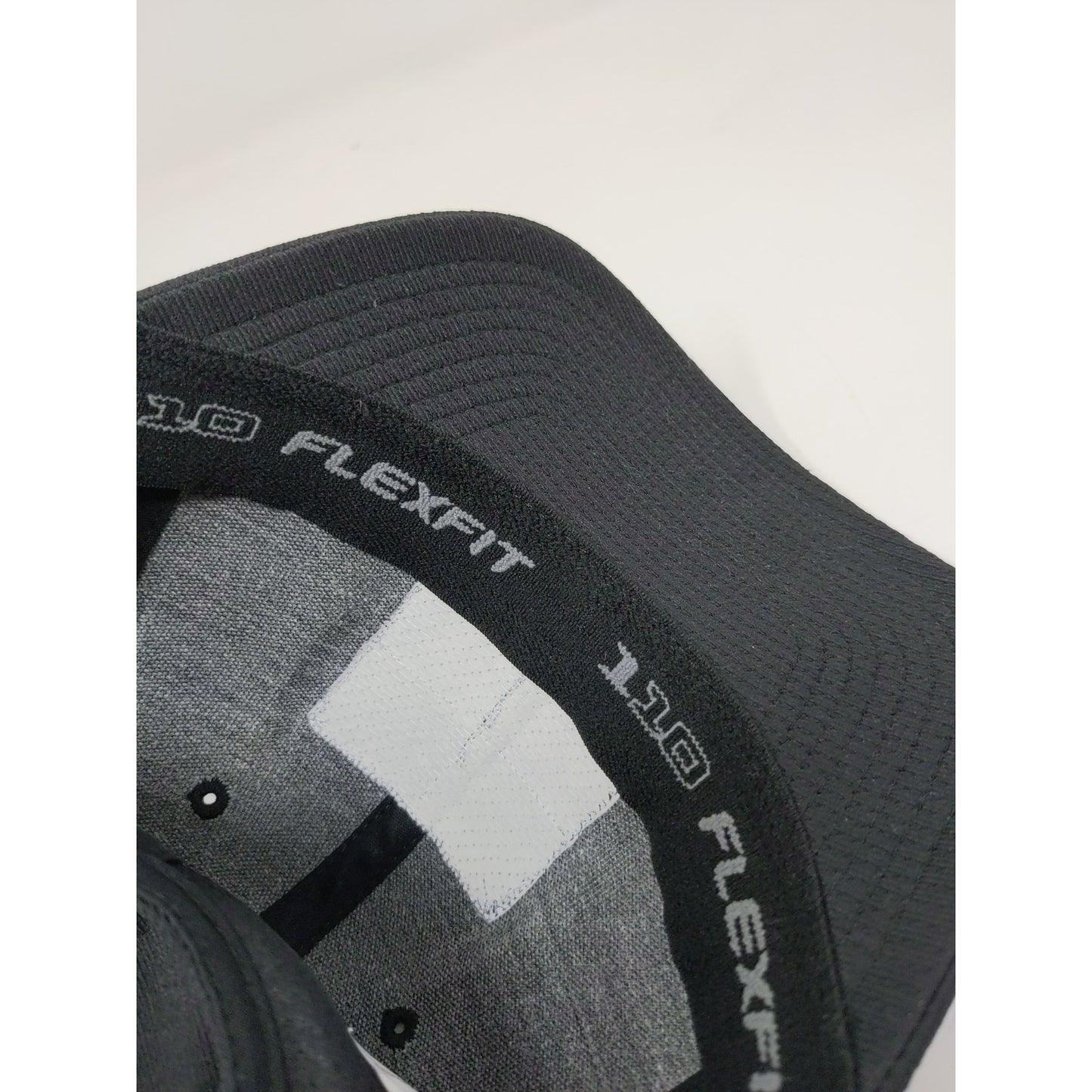 Flexfit 110 One Ten Snapback Hat Forklift Embroidered Logo Black