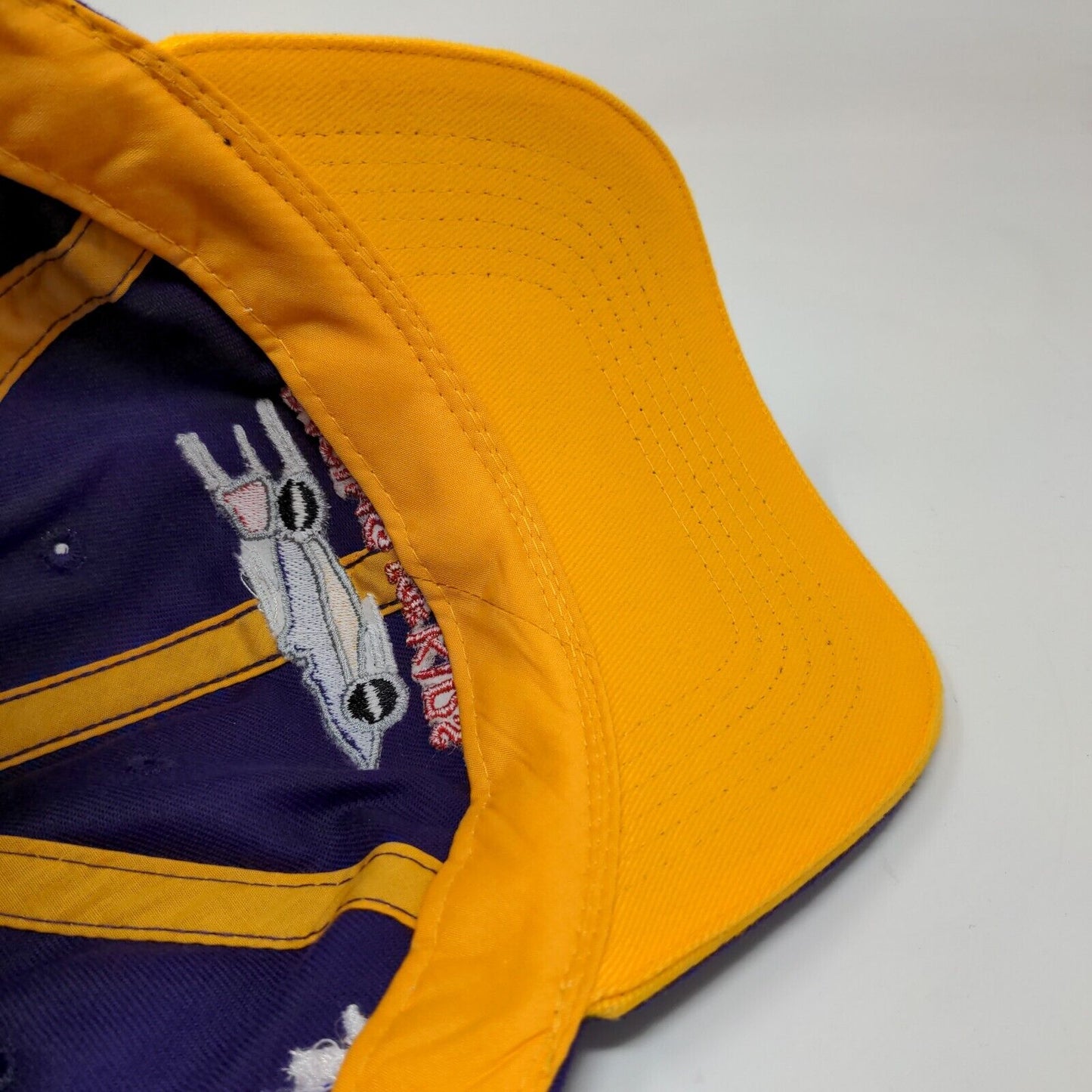 Racing for Kids Men's Strapback Hat Purple Yellow OSFA Embroidered Logo