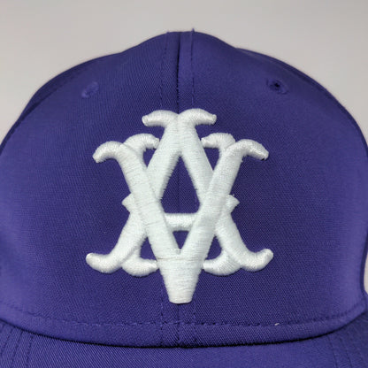 Under Armour Fitted Hat Distressed Size Small Purple Embroidered AV