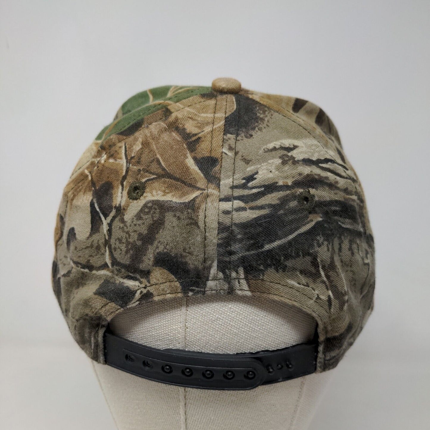 Daystone Men's Snapback Hat Brown Camo CAT Caterpillar Embroidered Logo