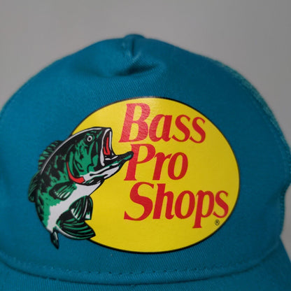 Bass Pro Shops Men's Snapback Hat Gone Fishing Trucker Cap Blue OSFM